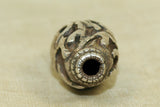 Large Nepalese Repousse Silver Bead
