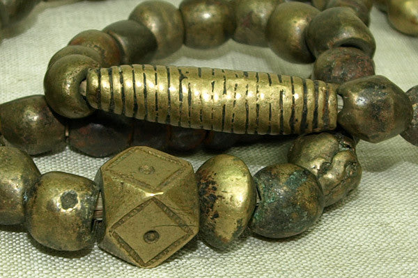 Antique Nigerian Bronze Brass beads
