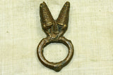 Rare Antique Double Phallic Bronze Ring from Cameroon