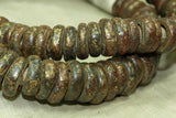 Antique Bronze Wedding Rings from Nigeria, strand