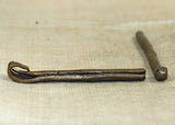 Antique Hollow Brass Stick Pendant from Cameroon