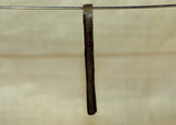 Antique Hollow Brass Stick Pendant from Cameroon
