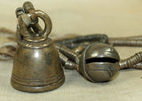 Thai-Burmese Bronze Heishi Strand with Big Bells!