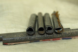 Buddhist Prayer Scroll Tubes, Dark Brass