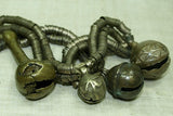 Shiny Thai-Burmese Bronze Heishi Strand with Bells