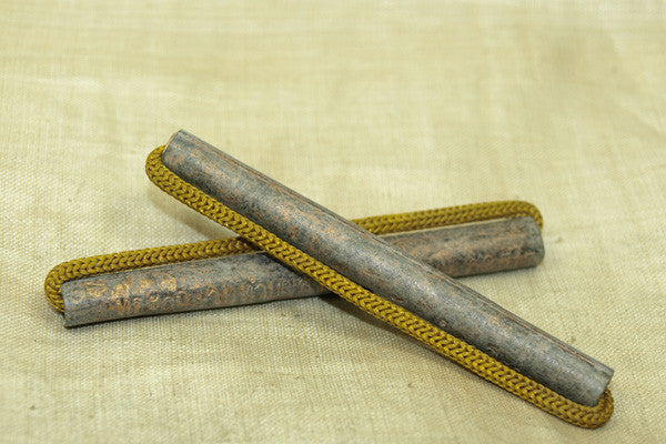 Vintage Copper Buddhist Prayer Scroll from Thailand