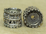 Two Large Antique Silver Spacers from Yemen