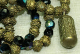 Yoruba Textured Brass Necklace