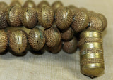 Strand of Yorbua Bumpy Brass Beads