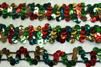 16 Feet of Colorful Sequin Ribbon