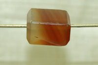 Faceted Carnelian Bead