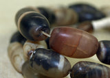 Strand of Striped Agate Beads from India