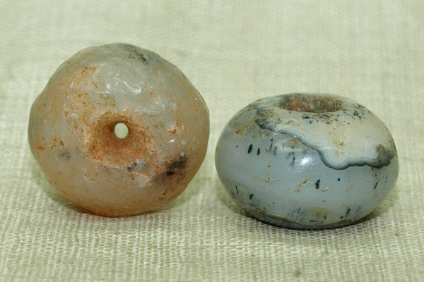 ancient cellar Agate Beads, round, approx 14mm dia (GA1936-14MM)