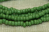 Antique Czech Green Seed Beads, 10º