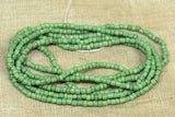 "Greasy" Green Seed Beads, India