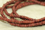 Venetian Seed Beads, 10º Rich red brown