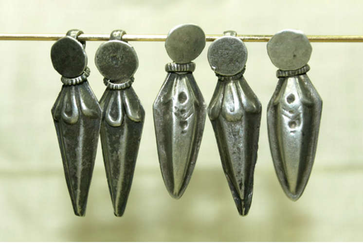 Set of Silver Pepper/Dagger Drops from India