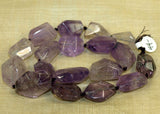 Strand of Large Faceted Amethyst from the Lou Zeldis Collection