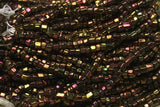 Bundle of 12 Mini Hanks of 9º Cut Copper Iris Beads