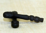 Pair of Small Black Palmwood "Baby Spoons"; Lou Zeldis Studios