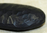 Medium Textured Black Palmwood Ovals; Lou Zeldis Collection