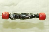 Antique Black Coral Prayer Bead Components