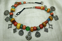 Antique Berber Necklace Of Mixed Beads and Pendants