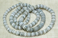 White, Beige, Grey Opal Disc Beads