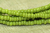 Light Olive Green Opaque Seed Beads, 11º