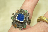 Berber Silver and Enamel Ring