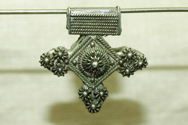 Coin Silver Berber Cross