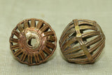 Brass Basket Bead from Ghana