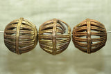 Brass Basket Bead from Ghana