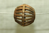 Brass Basket Bead from Ghana