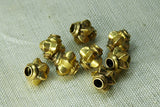 Antique Gold Fluted Beads, India