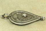 Large, Heavy Old Coin Silver Pendant from India