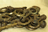 Antique Brass Ring with Bell from Nigeria