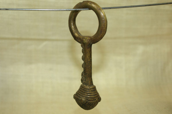 Antique Brass Ring with Bell from Nigeria