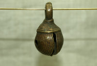 Squat Antique Brass Bell