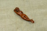 Carved Boxwood Reclining Woman
