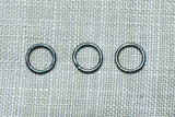 6mm Oxidized Sterling Soldered Jump Ring
