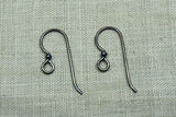 Oxidized Sterling Silver Earwires