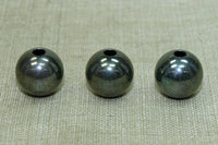 Oxidized Sterling Silver 10mm Round Bead