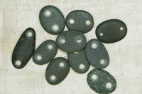 Smooth Lake Stone, Medium two holes