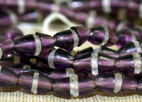 Antique Art Deco Amethyst Glass Beads