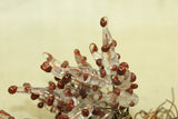 Venetian Glass "Mice", Clear with crimson highlights