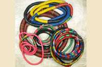 Mixed set of 3mm-15mm Vinyl Disc Beads; 10 Strands