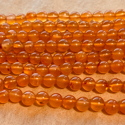 Bright  Goldfish Carnelian 4.5mm Rounds