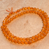 Bright  Goldfish Carnelian 4.5mm Rounds