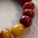 Large German Resin Amber Mixed Strand